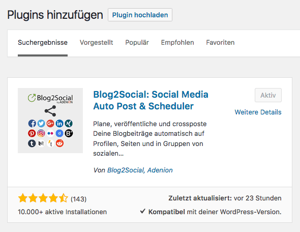 Social Media Automatisierung für WordPress 6