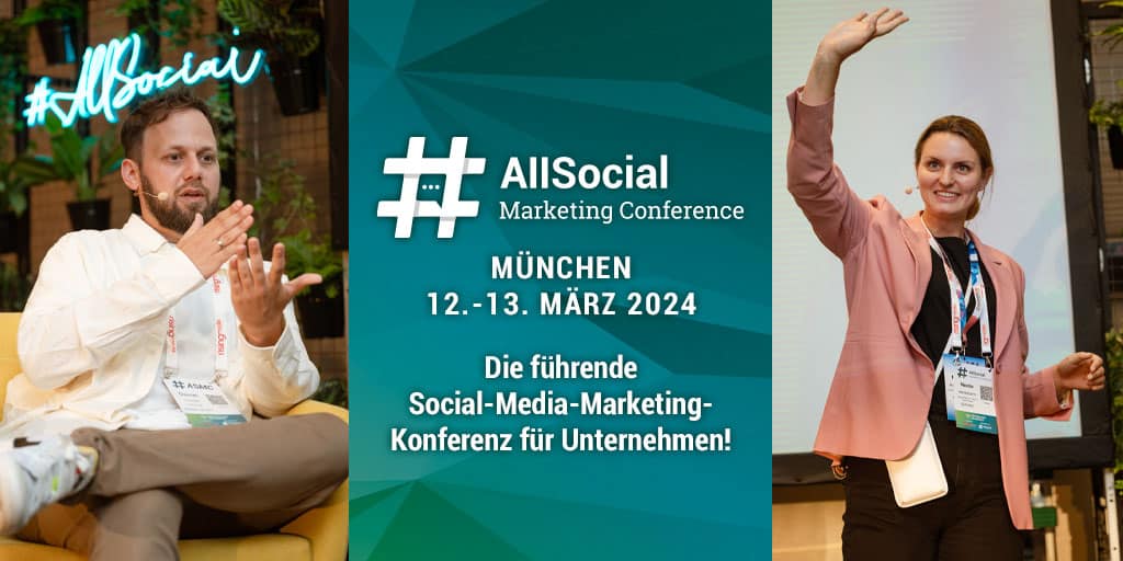 Save the date: AllSocial Marketing Conference am 12.-13. März 2024 in München 1